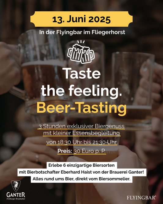 Beer-Tasting in der Flyingbar – Ein Genuss für echte Bierliebhaber!